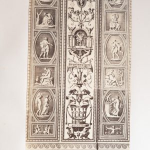 Photo Albumine	reproduction de gravure des FRESQUES  DU VATICAN	20X45cm	1870