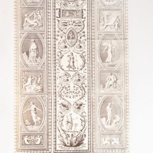 Photo Albumine	reproduction de gravure des FRESQUES  DU VATICAN	20X45cm	1870