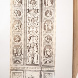 Photo Albumine	reproduction de gravure des FRESQUES  DU VATICAN	20X45cm	1870