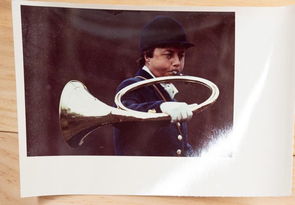 PHOTO Argentique France chasse à courre vénerie cheval 9X13cm 1970