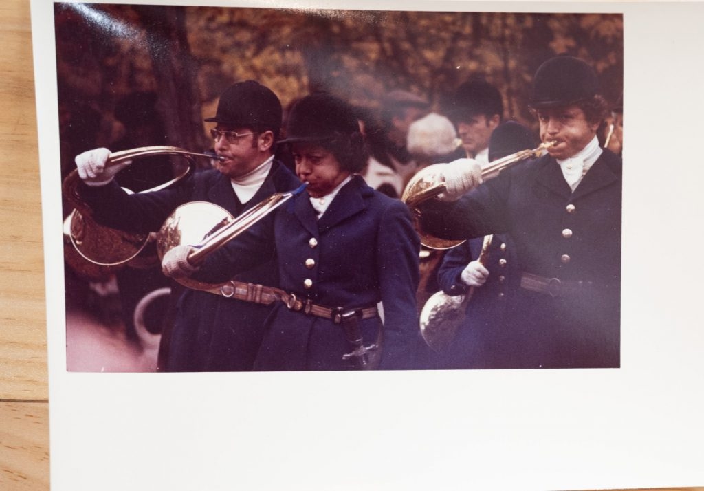 PHOTO Argentique France chasse à courre vénerie cheval 9X13cm 1970