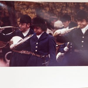 PHOTO Argentique	France	chasse à courre vénerie cheval 	9X13cm	1970