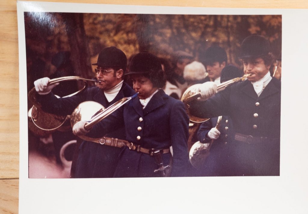 PHOTO Argentique France chasse à courre vénerie cheval 9X13cm 1970