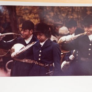 PHOTO Argentique	France	chasse à courre vénerie cheval 	9X13cm	1970
