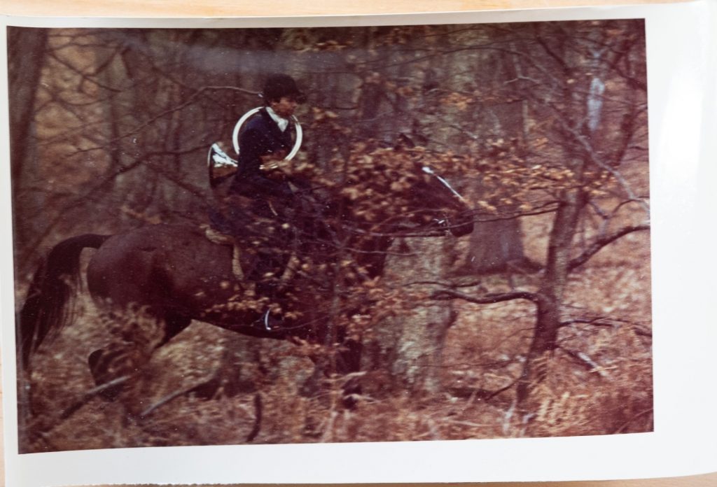 PHOTO Argentique France	chasse à courre vénerie cheval chien	10x15cm	1970