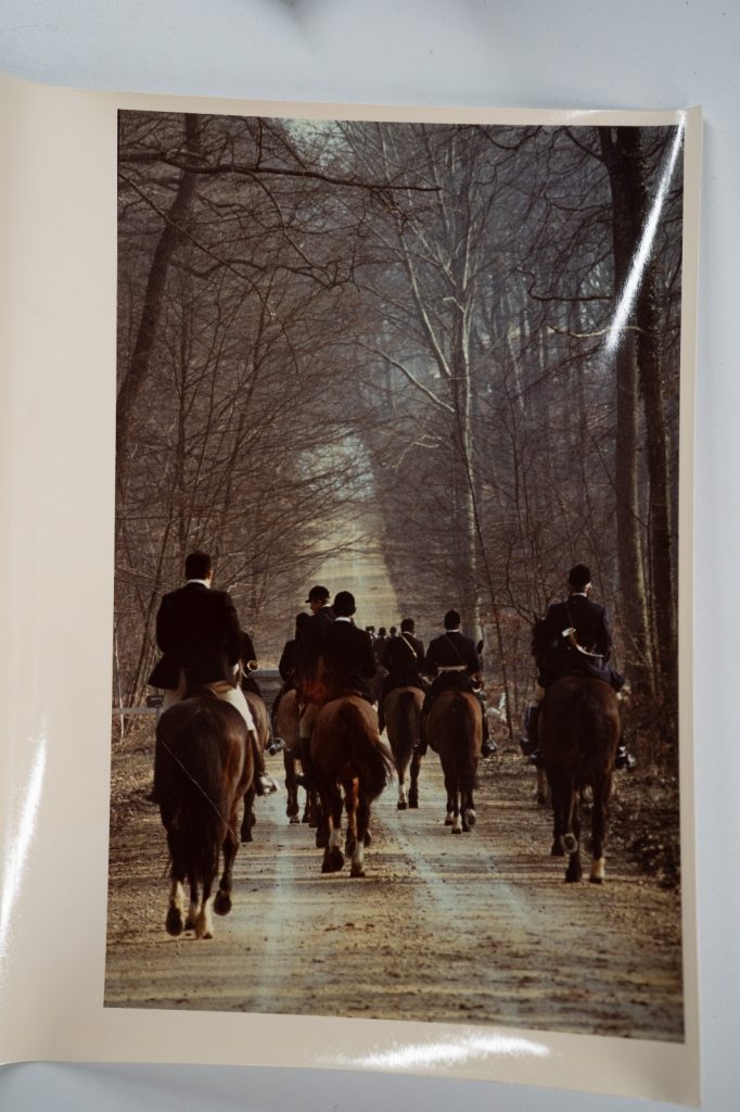 PHOTO Argentique France chasse à courre vénerie cheval 18X24cm 1970