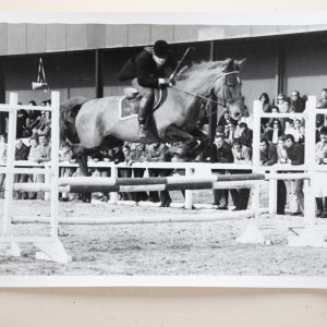 PHOTO Argentique	France	Equitation cheval saut d'obstacles	13X17cm	1970
