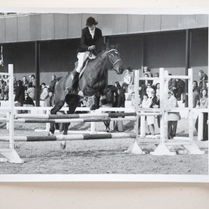 PHOTO Argentique	France	Equitation cheval saut d'obstacles	13X17cm	1970