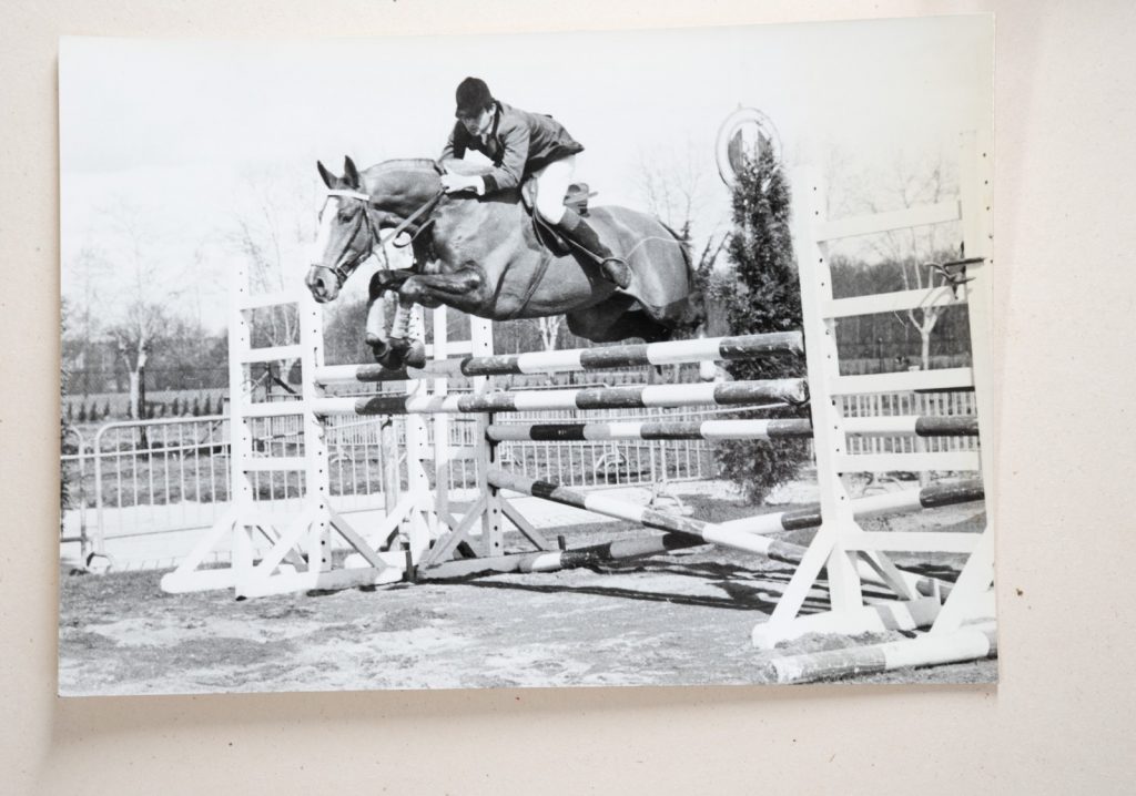 PHOTO Argentique France Equitation cheval saut d'obstacles 13X17cm 1970