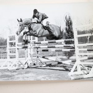 PHOTO Argentique	France	Equitation cheval saut d'obstacles	13X17cm	1970