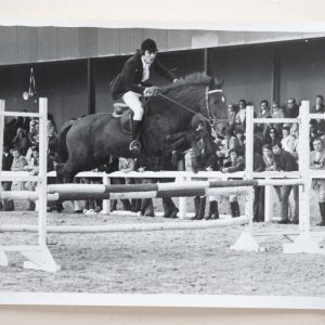 PHOTO Argentique	France	Equitation cheval saut d'obstacles	13X17cm	1970