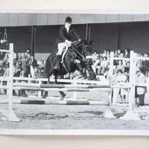 PHOTO Argentique	France	Equitation cheval saut d'obstacles	13X17cm	1970