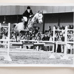 PHOTO Argentique	France	Equitation cheval saut d'obstacles	13X17cm	1970