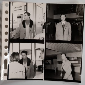 PHOTO Argentique planche contact Orly	6X6cm 1960 Gilbert Becaud