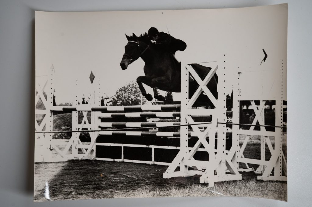 PHOTO Argentique France Equitation cheval saut d'obstacles 17X23 1970