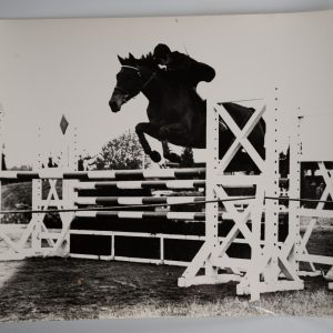 PHOTO Argentique	France	Equitation cheval saut d'obstacles	17X23	1970