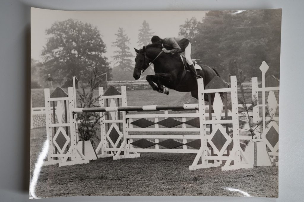 PHOTO Argentique France Equitation cheval saut d'obstacles 17X23 1970