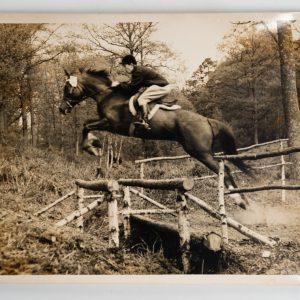 PHOTO Argentique France Equitation cheval saut d'obstacles 13X17cm 1970