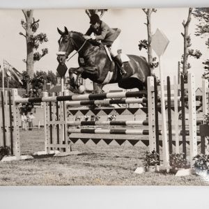 PHOTO Argentique	France	Equitation cheval saut d'obstacles	13X17cm	1970