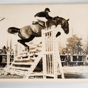 PHOTO Argentique	France	Equitation cheval saut d'obstacles	13X17cm	1970