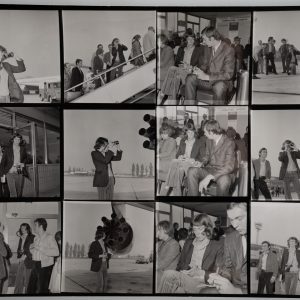 PHOTO Argentique planche contact Orly	6X6cm 1960 CHANTEUR ANTOINE