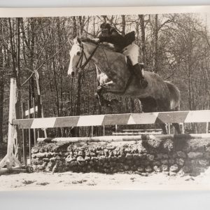 PHOTO Argentique	France	Equitation cheval saut d'obstacles	13X17cm	1970