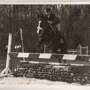 PHOTO Argentique	France	Equitation cheval saut d'obstacles	13X17cm	1970