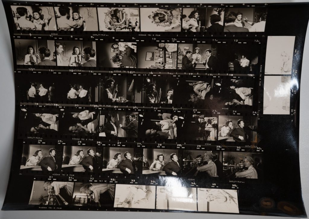 PHOTO Argentique France Planche contact tournage de film 21X27cm 1960