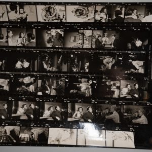 PHOTO Argentique France Planche contact tournage de film 21X27cm 1960