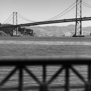 Tirage photo SAN FRANSISCO Bay Bridge  Noir et Blanc Format 45x60cm