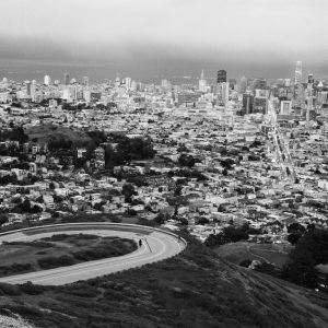 Tirage photo SAN FRANSISCO  Noir et Blanc Format 45x60cm