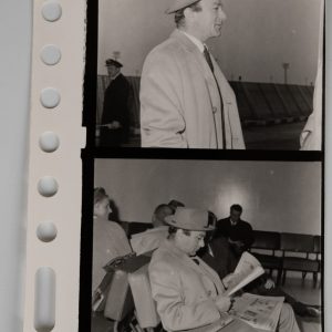 PHOTO Argentique planche contact Orly	6X6cm 1960 Fernand Raynaud Comique