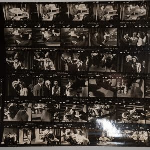PHOTO Argentique France Planche contact tournage de film 21X27cm 1960