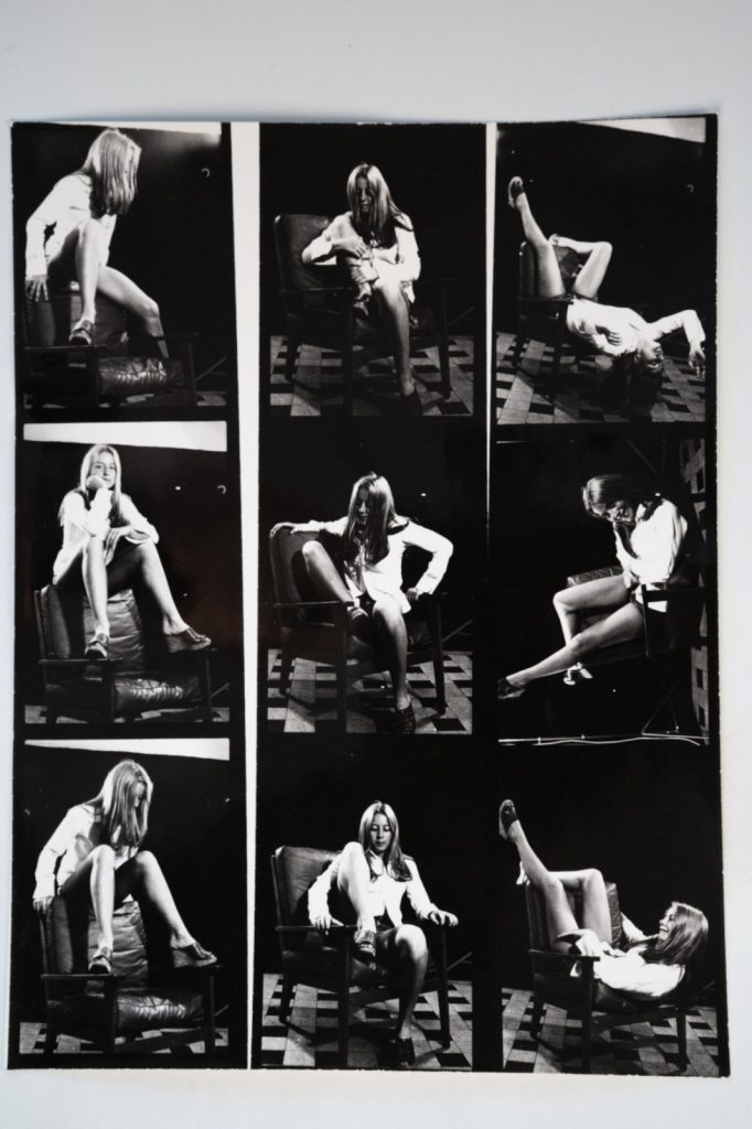 PHOTO Argentique Planche Contact Nu artistique femme nue 18X24cm vue 6X6cm