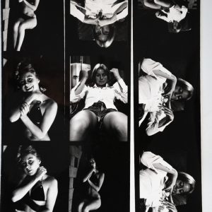 PHOTO Argentique Planche Contact Nu artistique femme nue 18X24cm vue 6X6cm