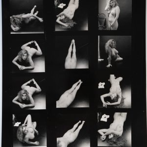 PHOTO Argentique Planche Contact Nu artistique femme nue 24x30cm vue 6X6cm