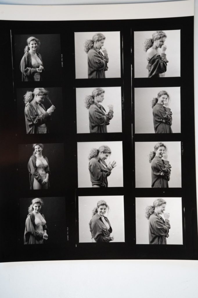 PHOTO Argentique Planche Contact Nu artistique femme nue 24x30cm vue 6X6cm