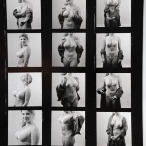 PHOTO Argentique Planche Contact Nu artistique femme nue 24x30cm vue 6X6cm