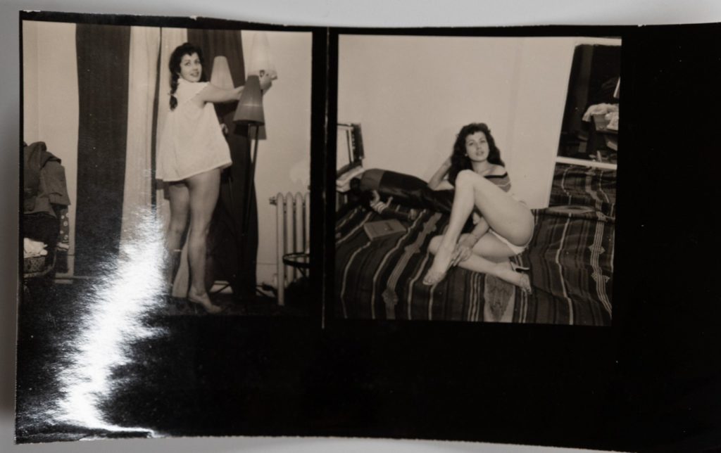 PHOTO France pin-up planche contact snap shot 6X6cm par vue 1960