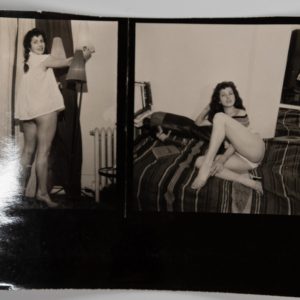 PHOTO France	pin-up planche contact snap shot	6X6cm par vue	1960