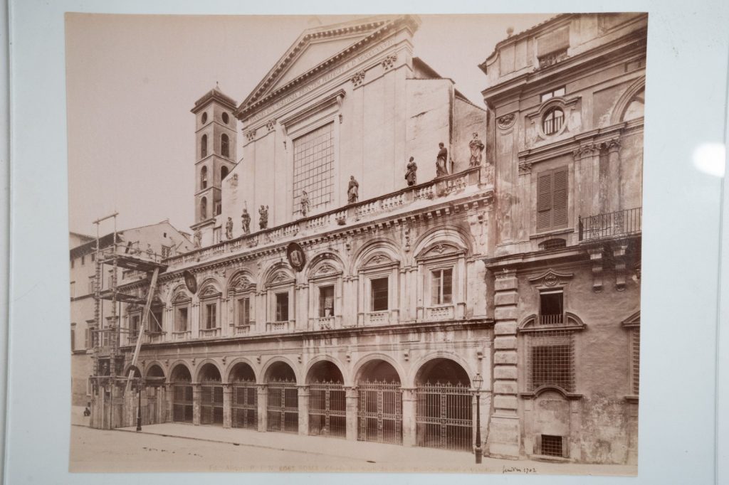 PHOTO Albumine France Rome 20X24cm 1890 Basilique des Saints-Douze-Apôtres