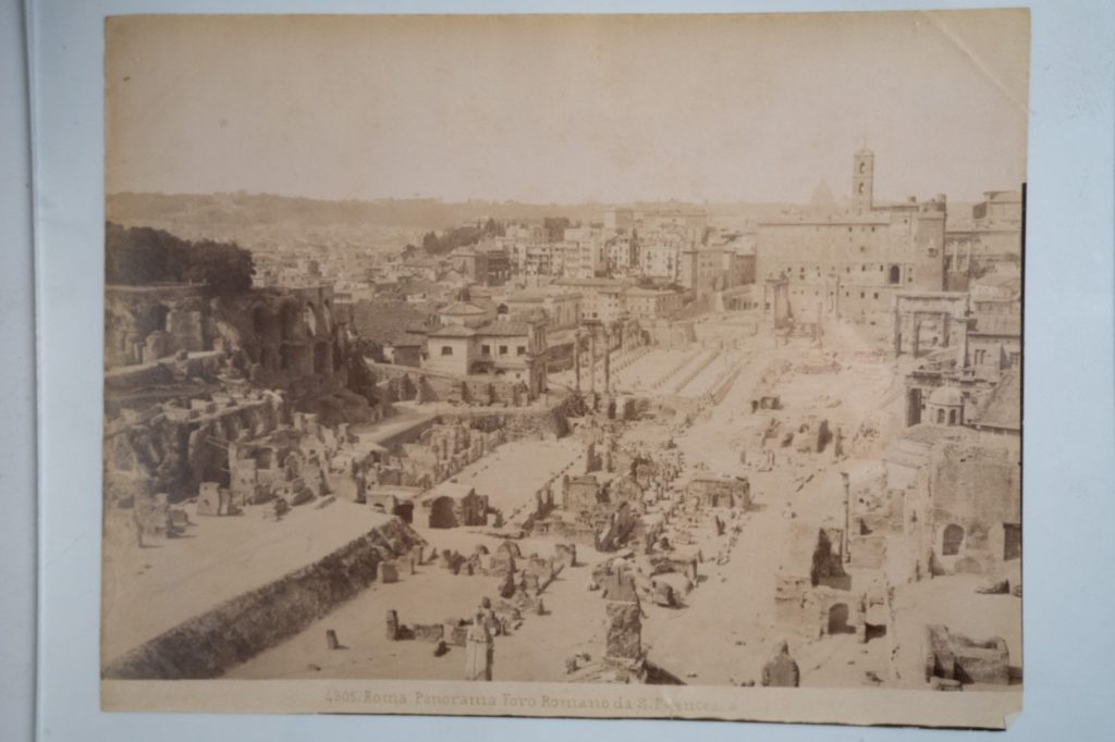 PHOTO Albumine Italie Rome 20X26cm 1880 Forum Romain