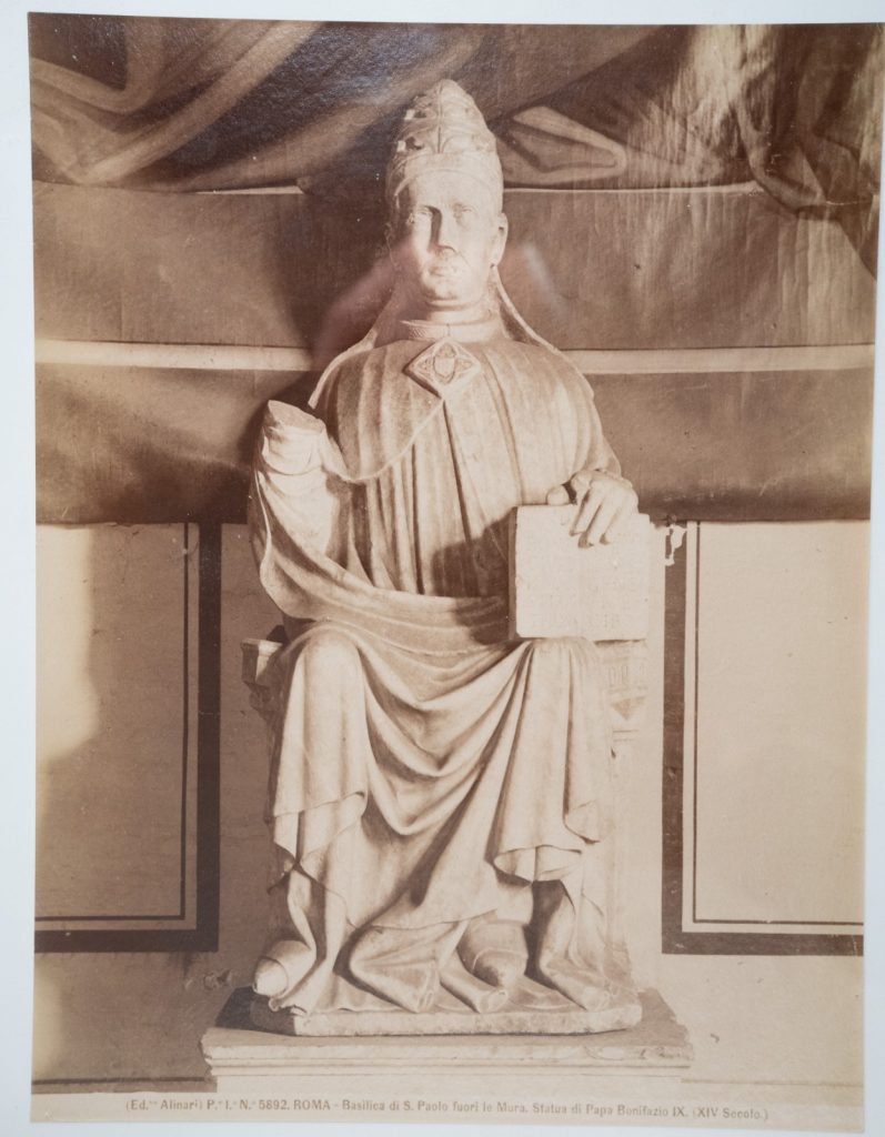 PHOTO Albumine Italie Rome 20X26cm 1880 Basilique St-Paul-hors-les-murs ALINARI