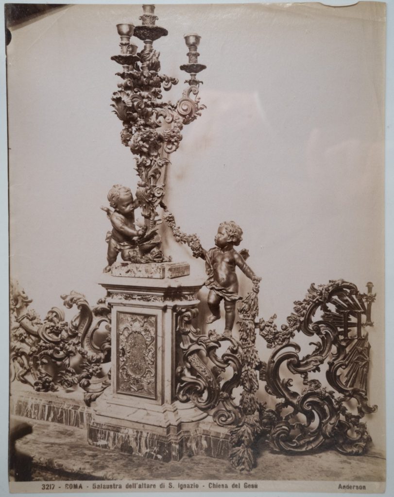 PHOTO Albumine Italie Rome 20X26cm 1880 Église du Gesù ANDERSON
