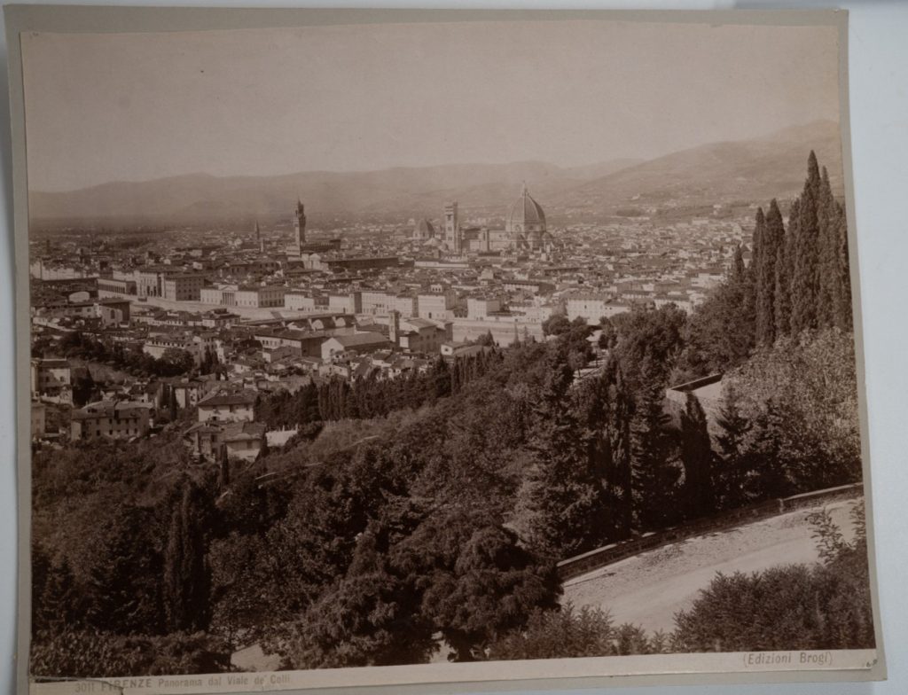 PHOTO Albumine Italie Florence vue générale 19X25cm 1880