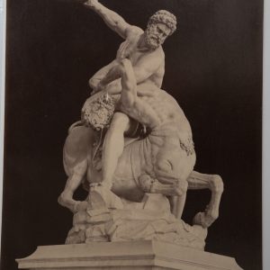 PHOTO Albumine	France	HERCULE COMBAT LE CENTAURE FLORENCE	20X25cm	1880