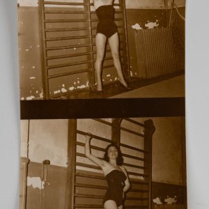 PHOTO France	pin-up planche contact snap shot	6X6cm par vue	1960