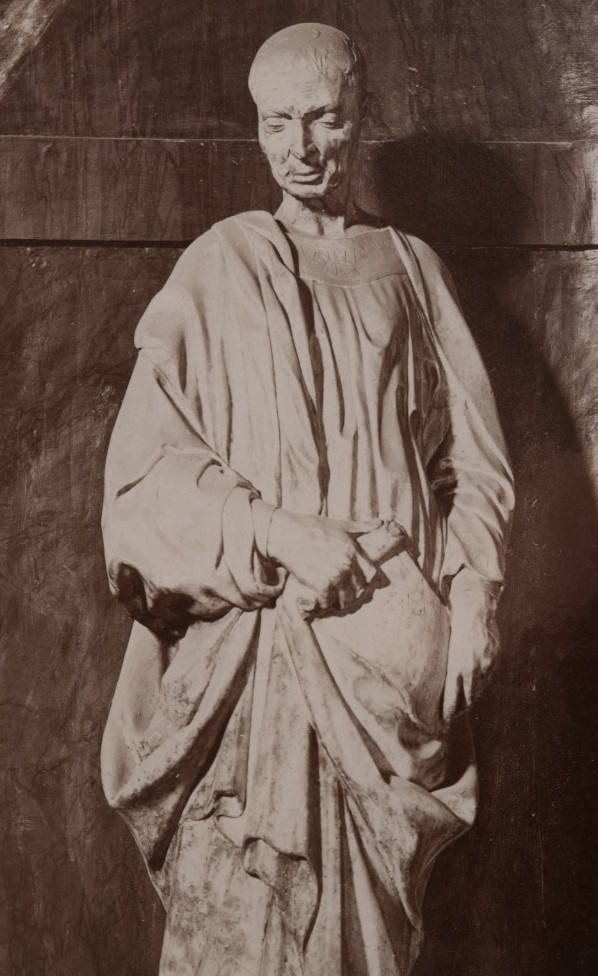 PHOTO Albumine Italie Florence 19X25cm 1880 statue de la prophète Donatello – Image 2