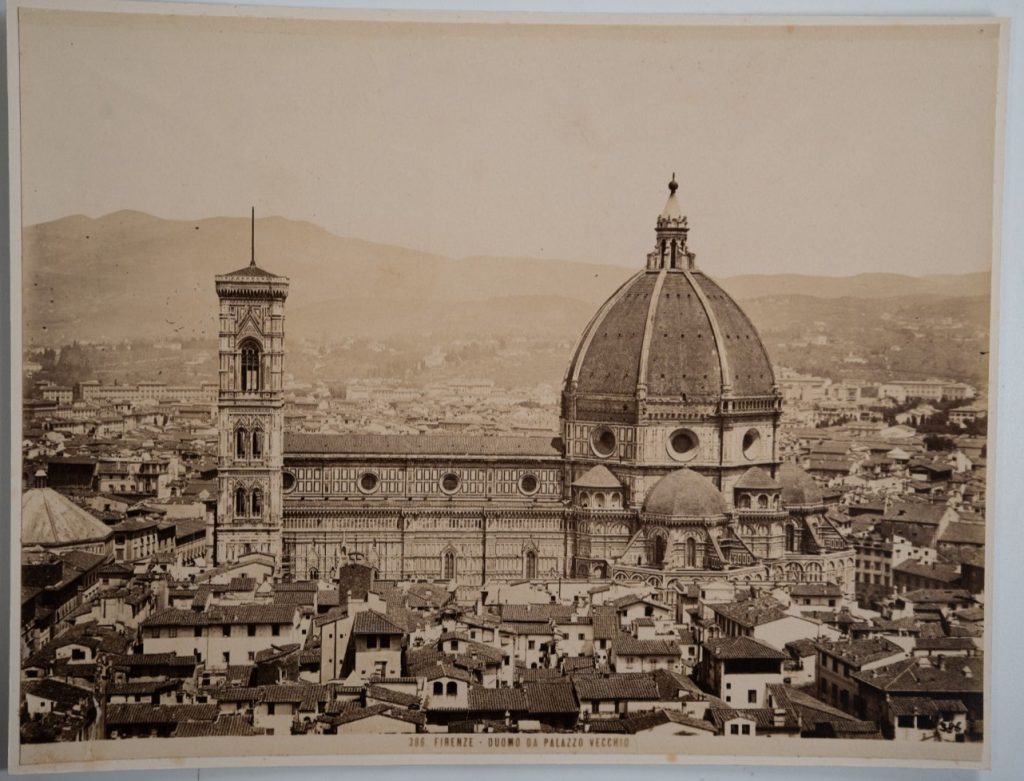 PHOTO Albumine Italie Florence 19X25cm 1880 Palazzo Vechio