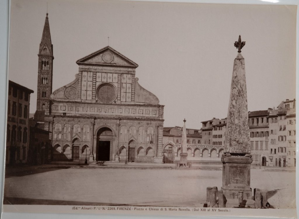 PHOTO Albumine Italie Florence 19X25cm 1880 Alinari Basilica of Santa Maria